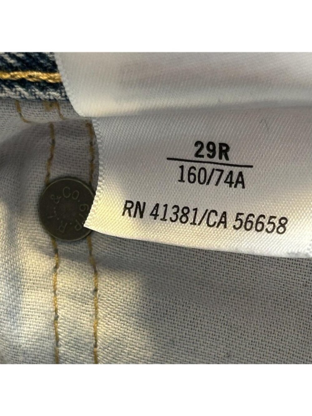 Polo Ralph Lauren Jeans Womens 29R Fits 32 Blue Light Wash Mom Distressed Heart - Picture 11 of 16